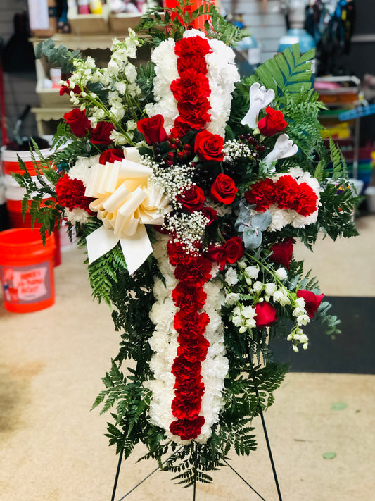 Cross Standing Spray