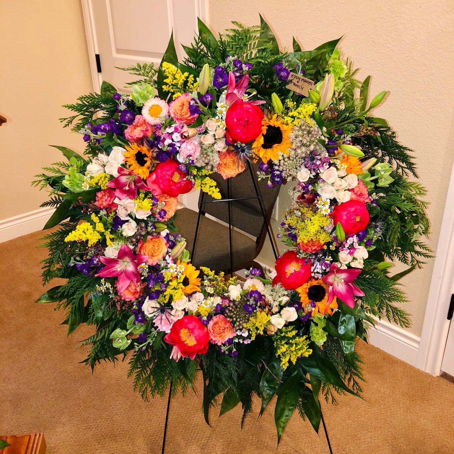 Standing Wreath Arrangement