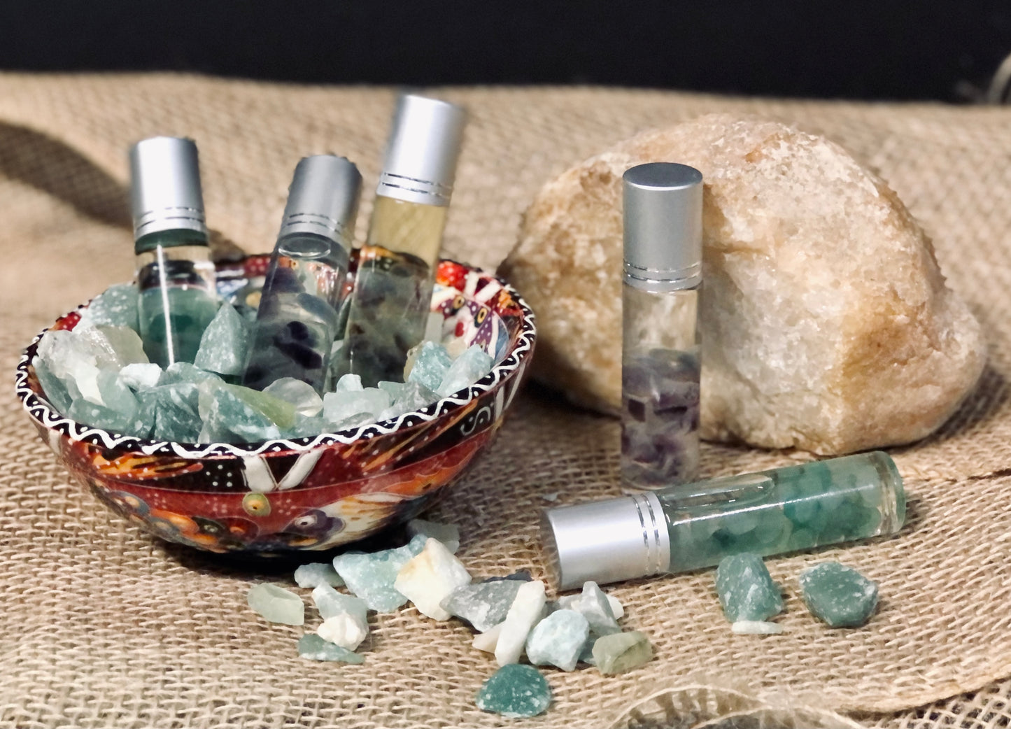 Crystal Essential Oil Rollers