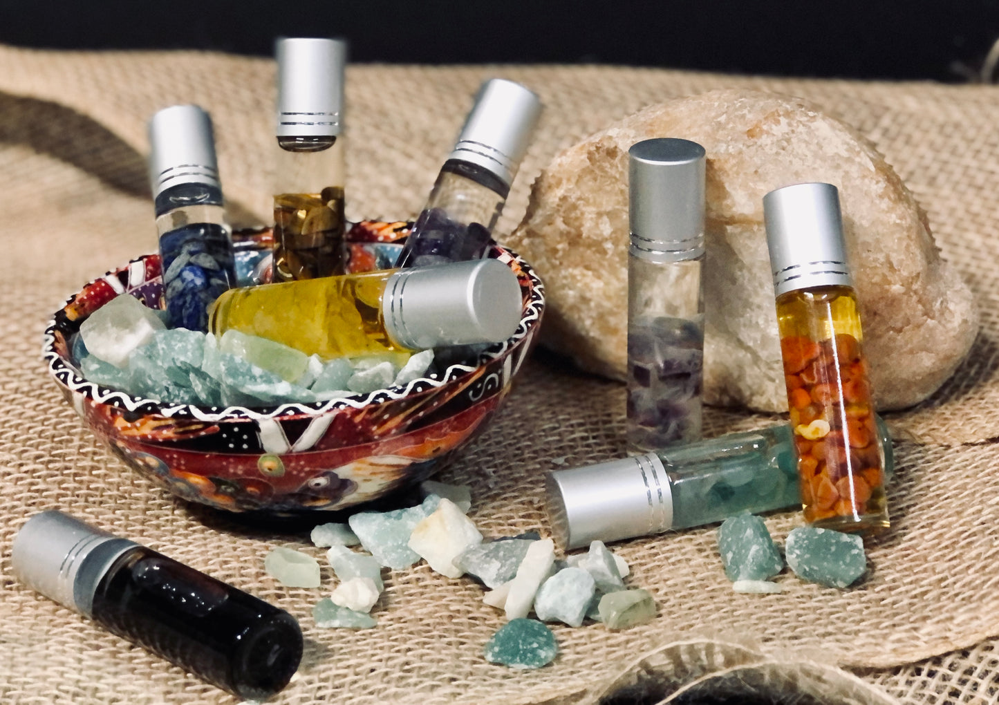 Crystal Essential Oil Rollers