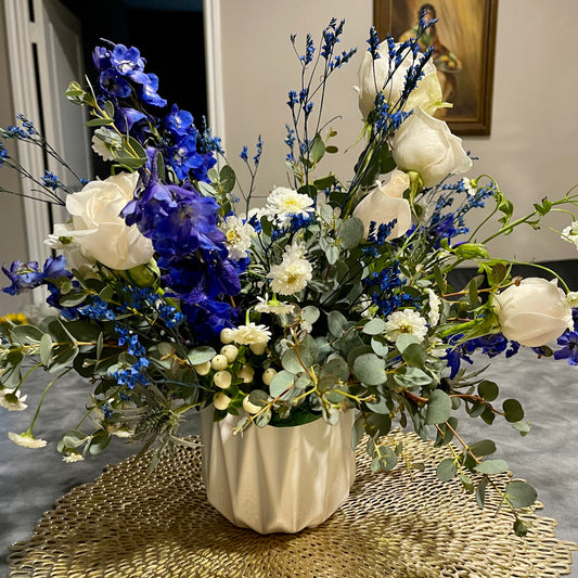 Healing Tears (Blue & White)